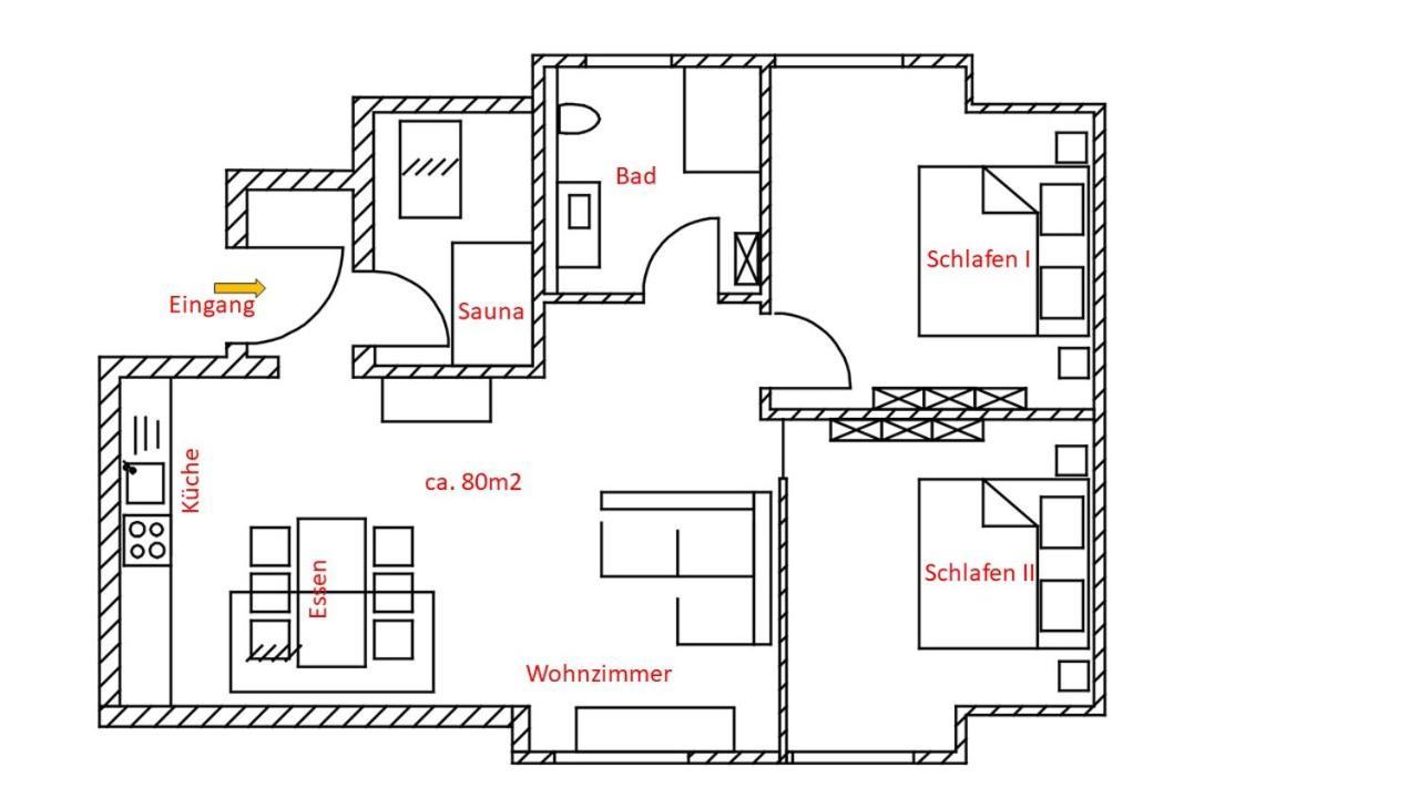 Heilsteinlodge Einruhr Phòng bức ảnh